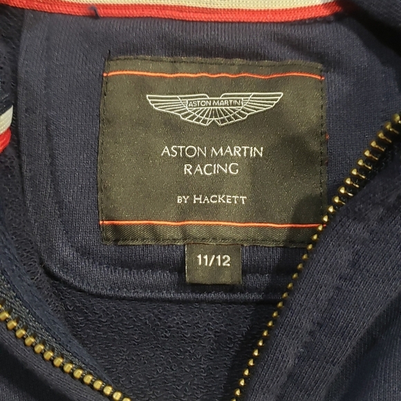 **Aston Martin Racing by Hackett, Boy's Navy Full Zip Jacket Size 11/12, EUC** - Picture 10 of 10